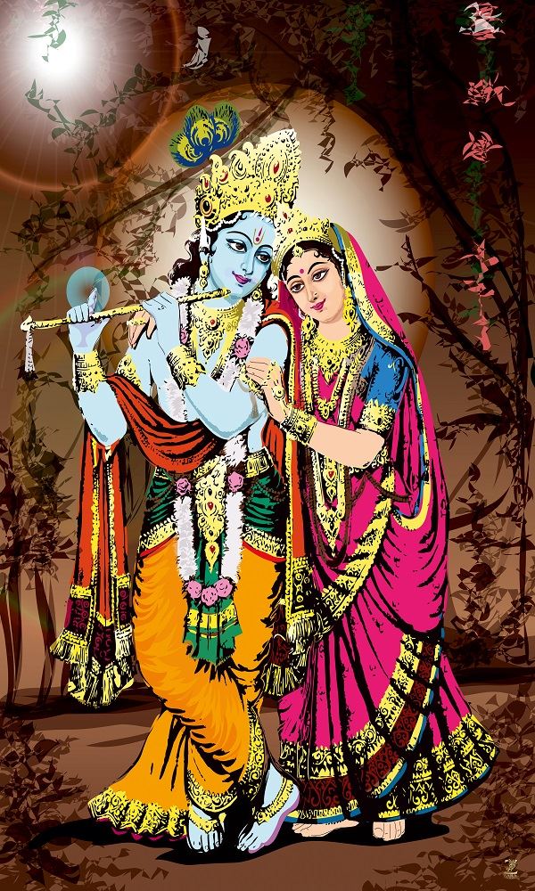 Sri Radha Krishna Religious Wallpaper for wall Sri Radha Krishna Religious Wallpaper for wall