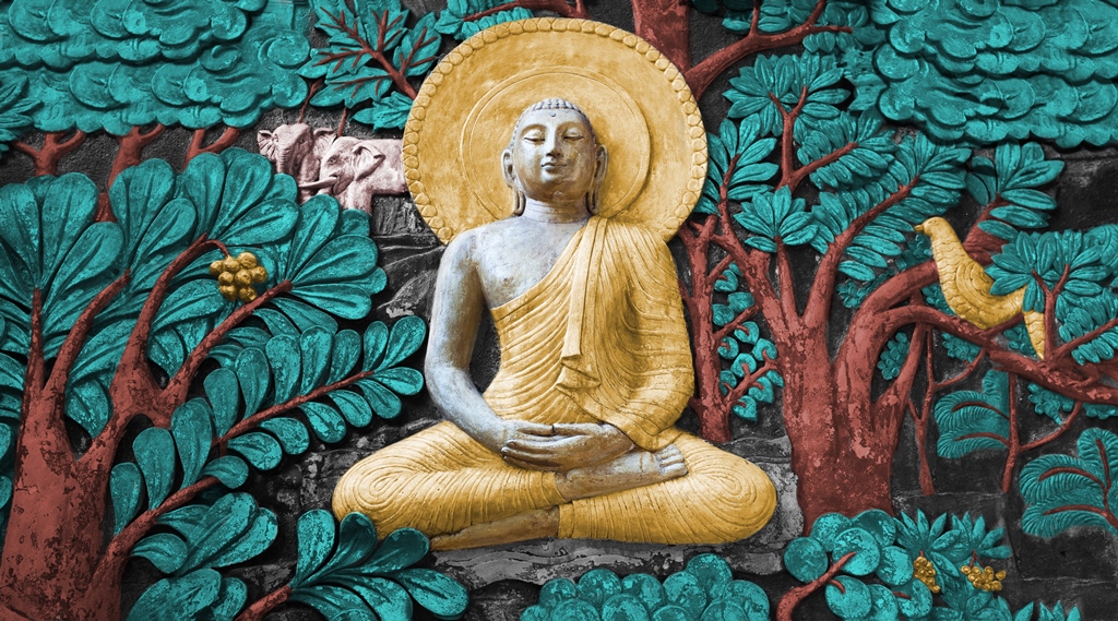 Gautam Buddha Digital Wallpaper for home walls Gautam Buddha Digital Wallpaper for home walls