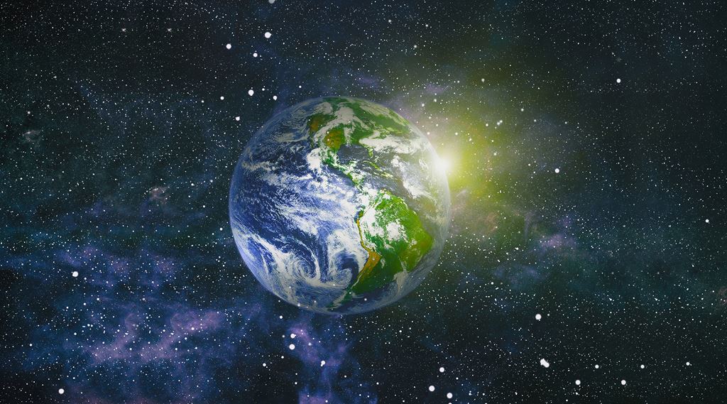 Earth in Space Wallpaper for Wall & 3D Ceiling Mural Earth in Space Wallpaper for Wall & 3D Ceiling Mural