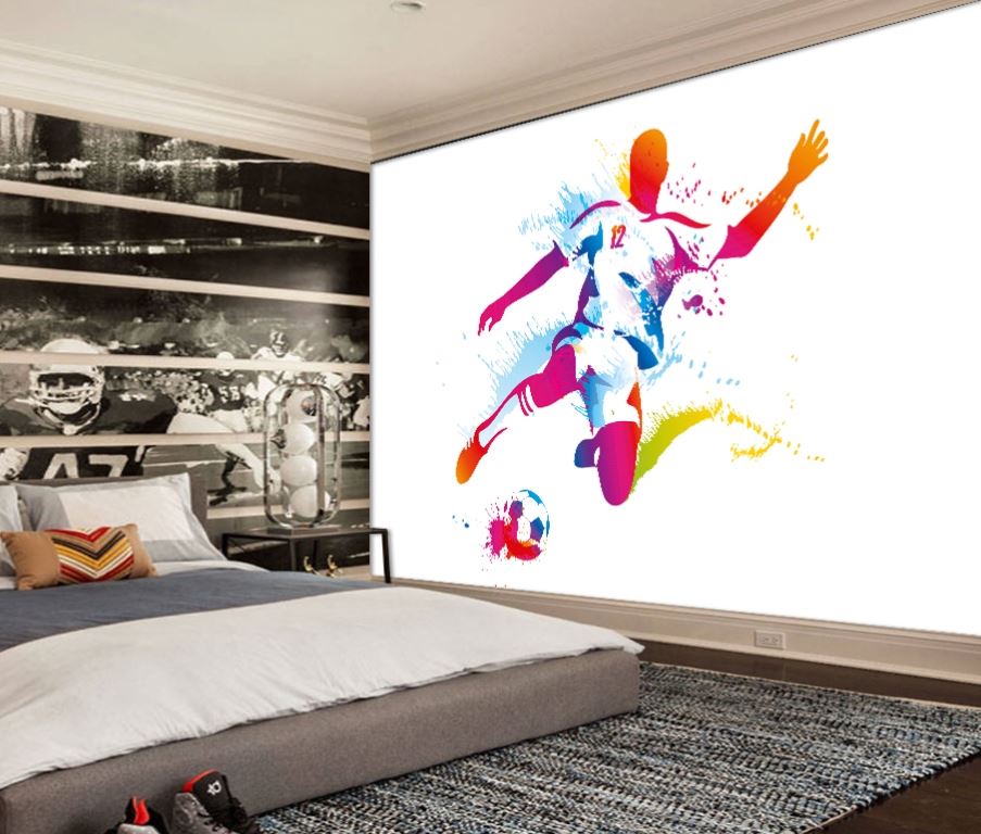 Popular Soccer Wallpaper for Boys Bedroom walls Decor
