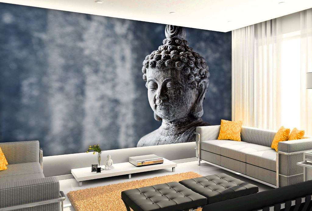 Buy Style UR Home -3D wallpaper - Lord Buddha with tree Wallpaper 18 x 24-  Non Tearable High Quality - Vastu Complaint Wall Poster Online - Get 29% Off