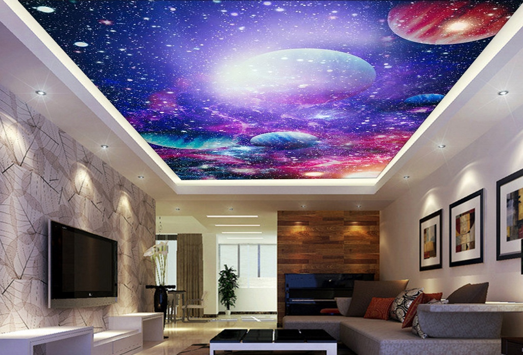 Wallpaper on the Ceiling & 3D Ceiling Murals