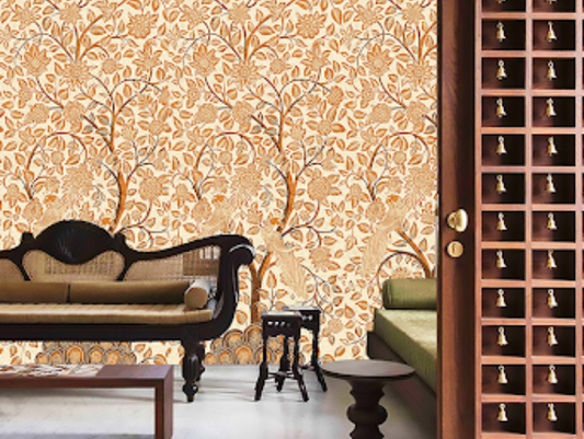 Ganpati 2025 Decoration Ideas with Marshalls: Nature-Inspired Wallpapers That Set the Mood
