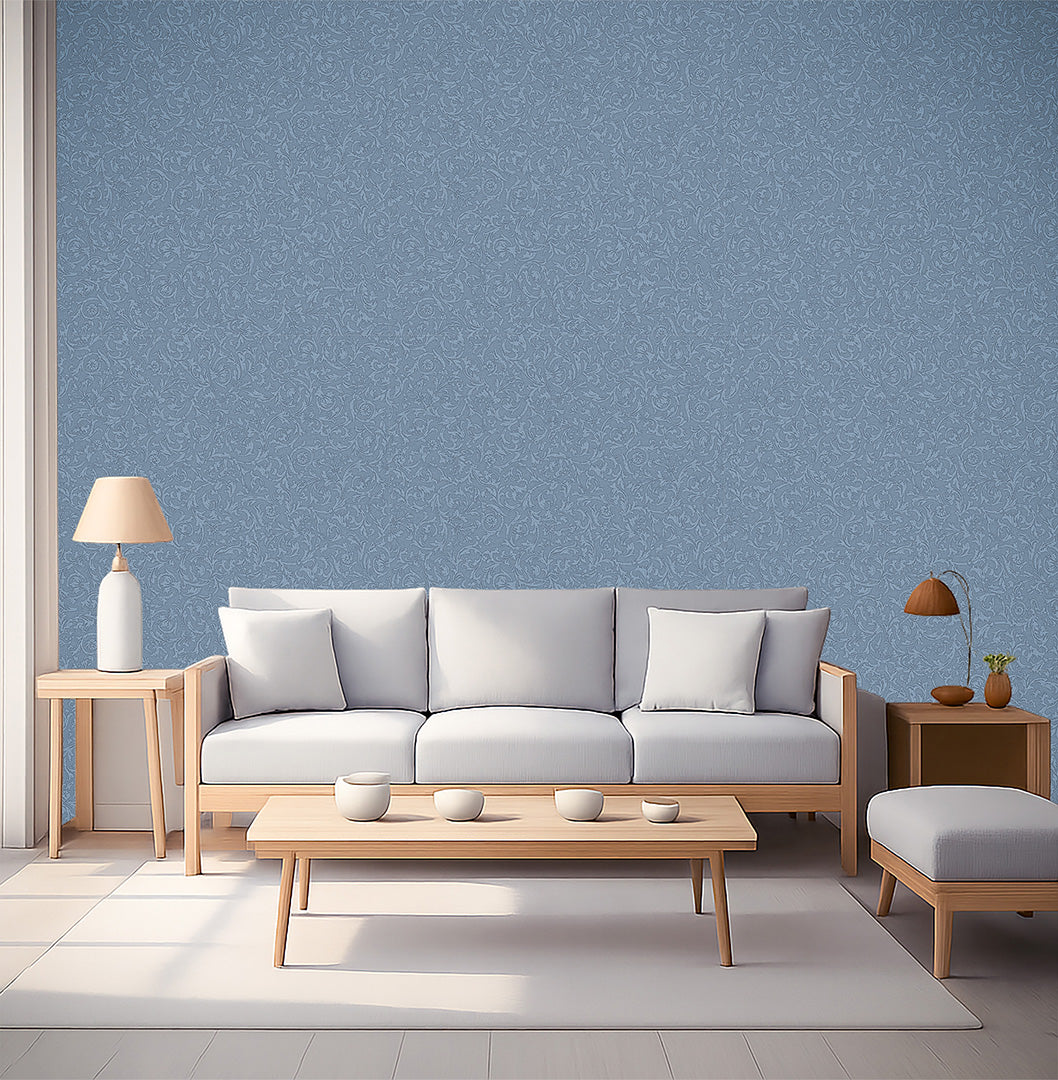 slate blue damask (70277-2)