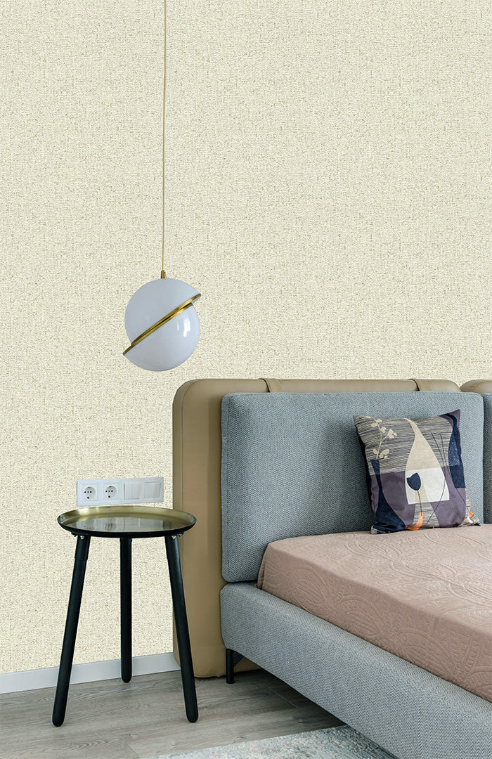 cream linen weave (70282-4)