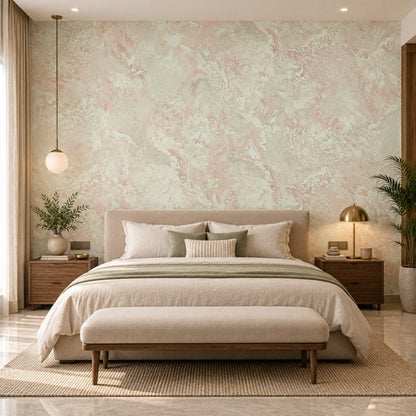 Pale Pink and Cream Marble (84616)