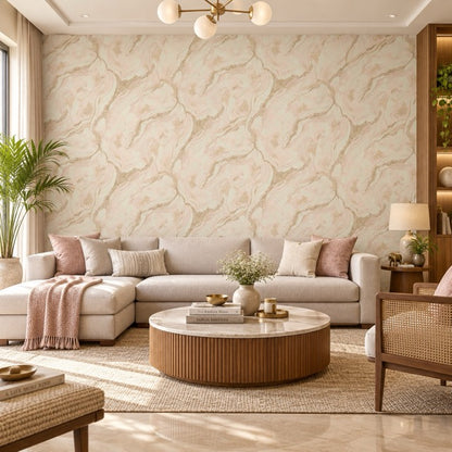 Blush and Brown Veined Stone (84652)