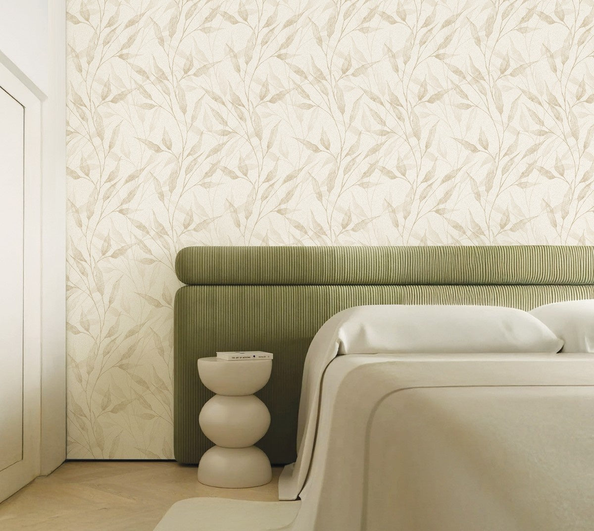 cream willow leaves (88687-1)