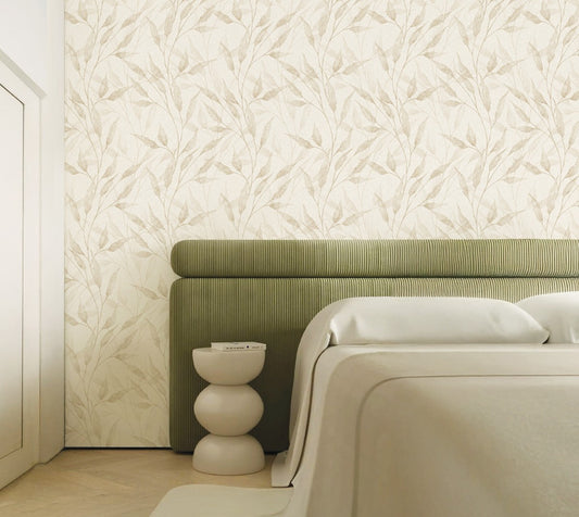 Cream Willow Leaves (88687-1)