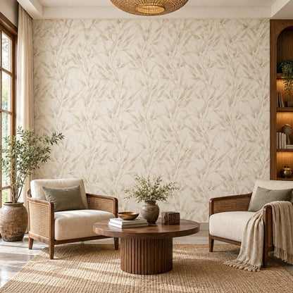 Cream Willow Leaves (88687-1)