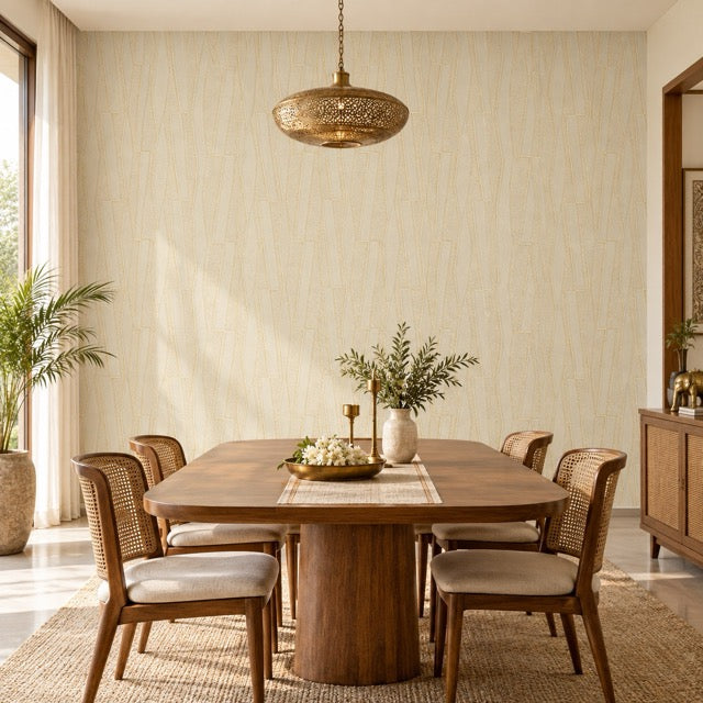 warm cream geometric lattice (88692-2)