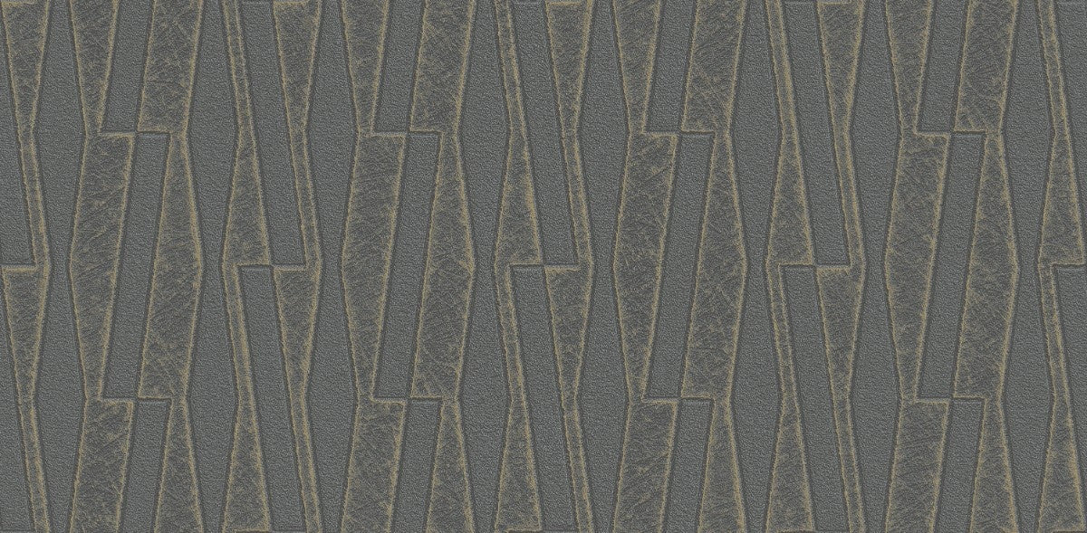 charcoal & gold geometric (88692-3)