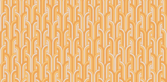 Vibrant Terracotta Art Deco (88693-3)