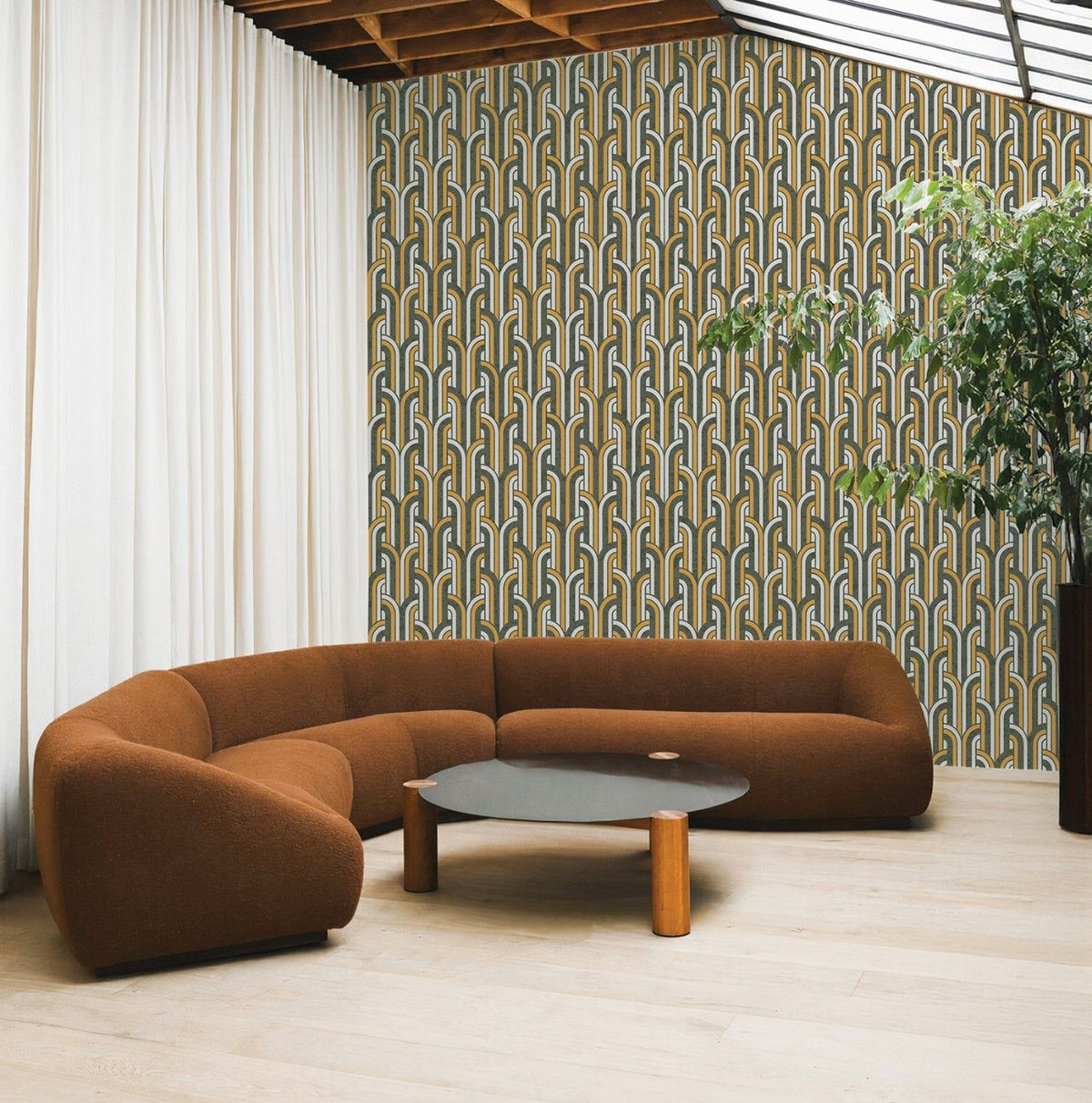 ochre & slate art deco (88693-4)