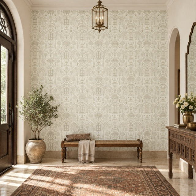 light cream garden trellis (88695-1)