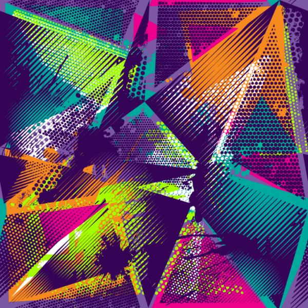 neon grunge abstract ( abs 142 )