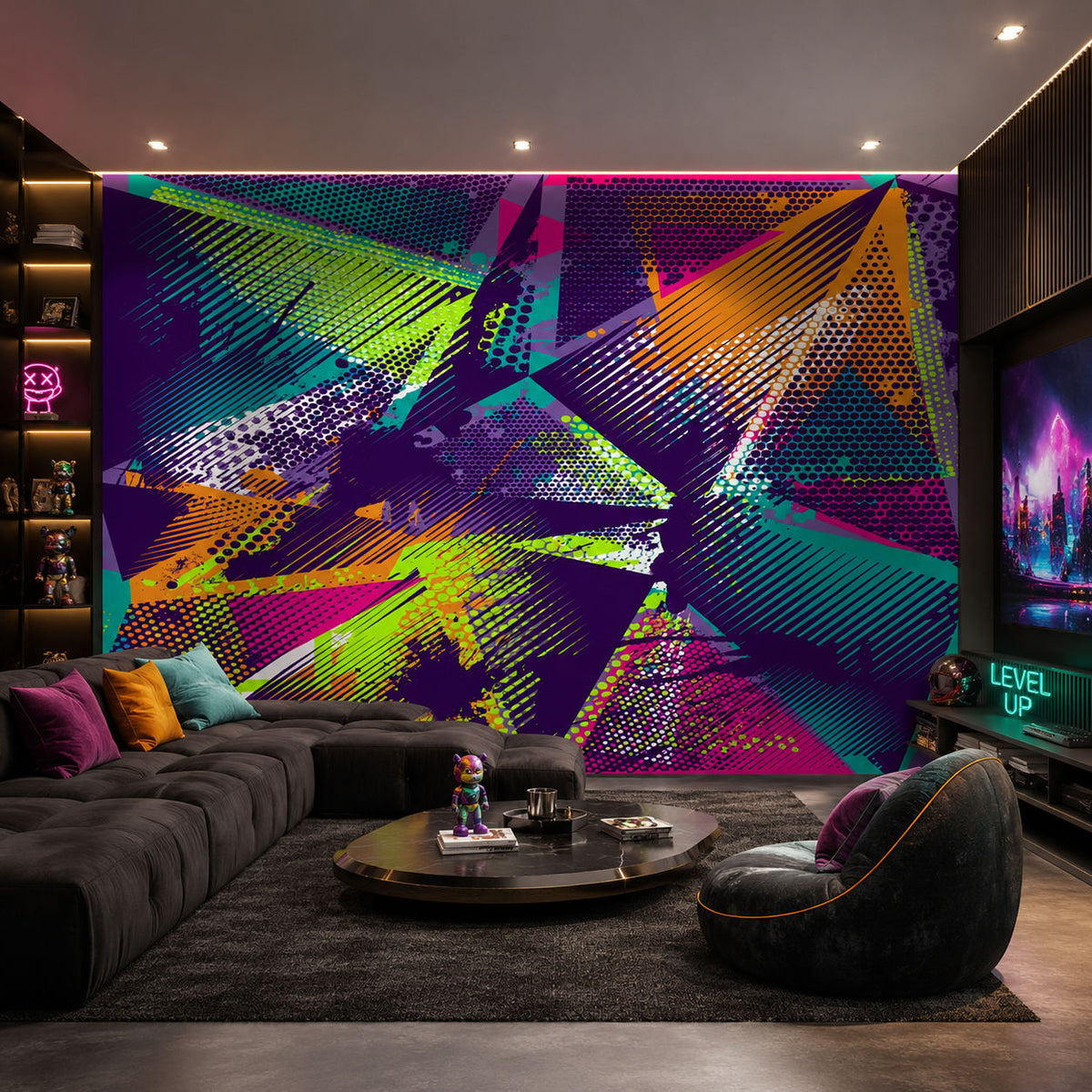 neon grunge abstract ( abs 142 )