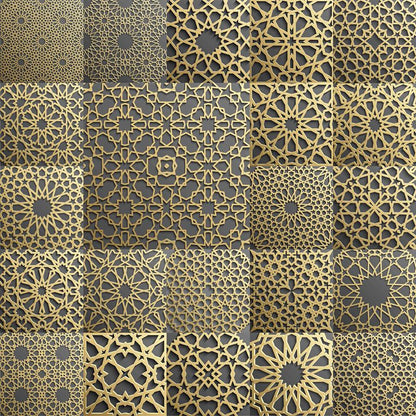 Golden Islamic Lattice ( ABS 149 )