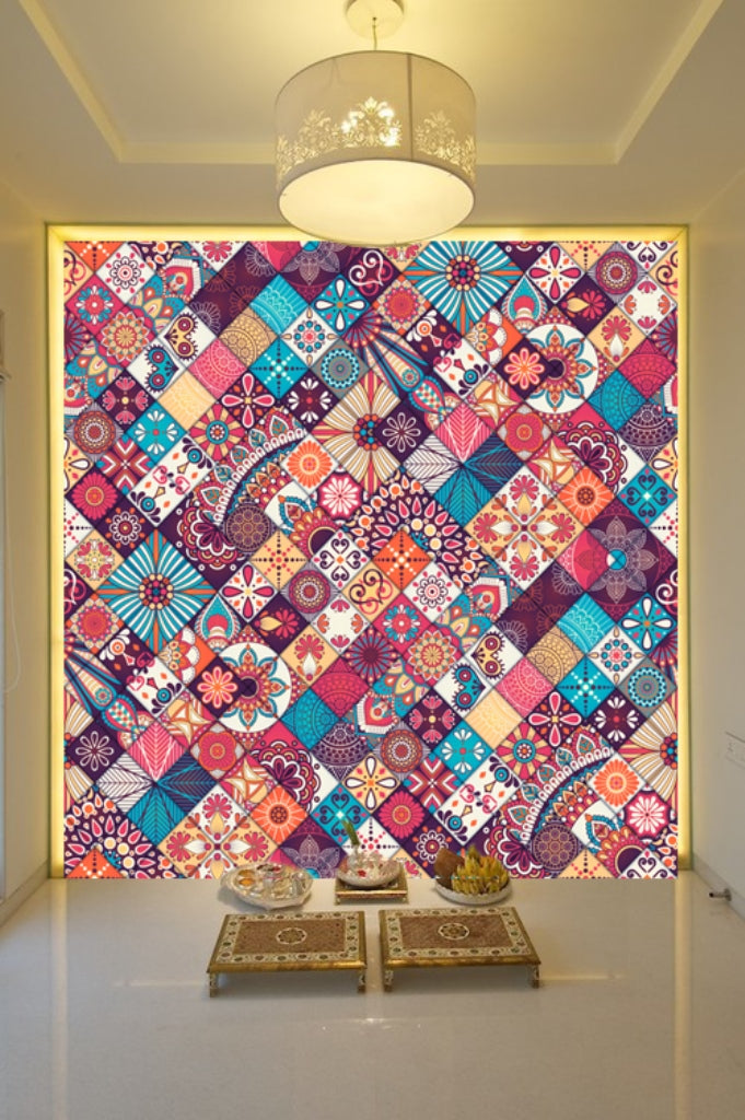 bohemian tile mosaic ( abs 152 )