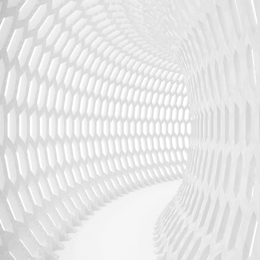 Geometric White Tunnel ( ABS 176 )