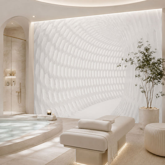 Geometric White Tunnel ( ABS 176 )