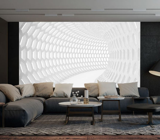 Geometric White Tunnel ( ABS 176 )