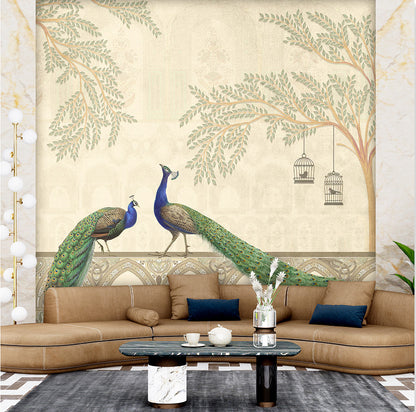 Majestic Peacocks Wallcovering (ART 101)