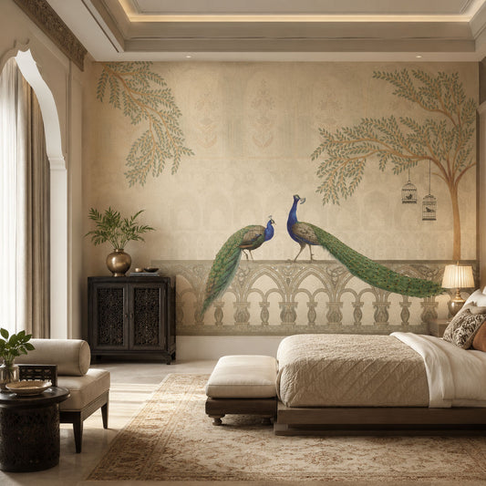Majestic Peacocks Wallcovering (ART 101)