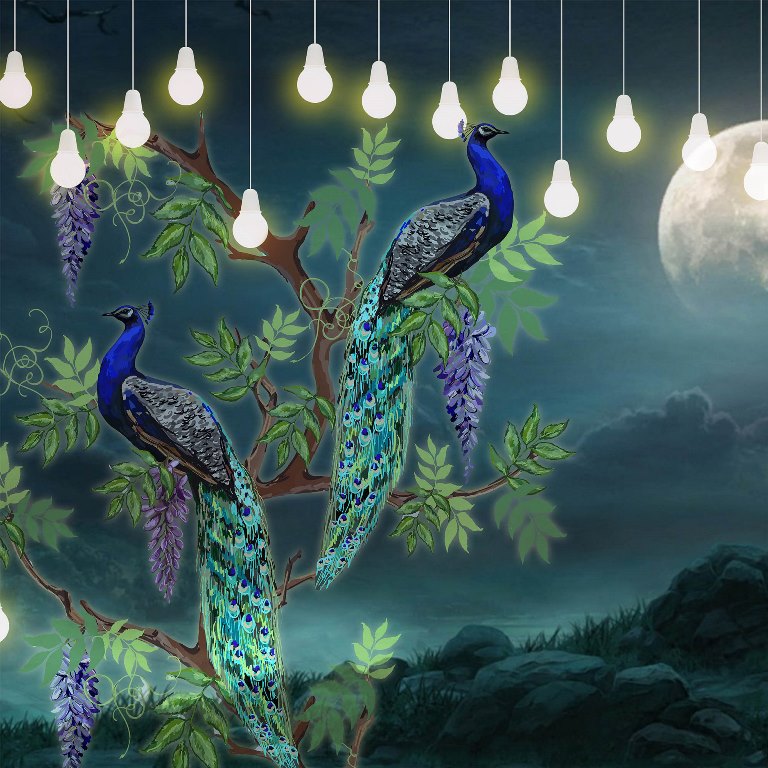 moonlit harmony wallcovering (art 104)