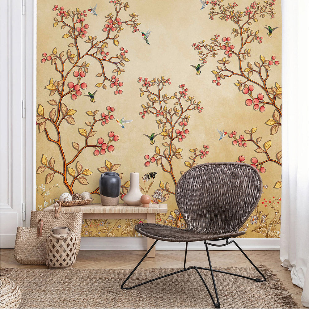 golden blossom wallcovering (art 110)