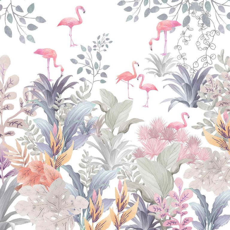 flamingo reflections wallcovering (art 113)
