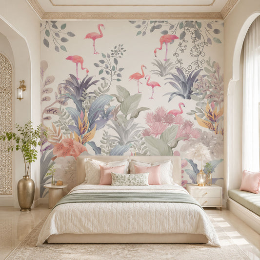 Flamingo Reflections Wallcovering (ART 113)