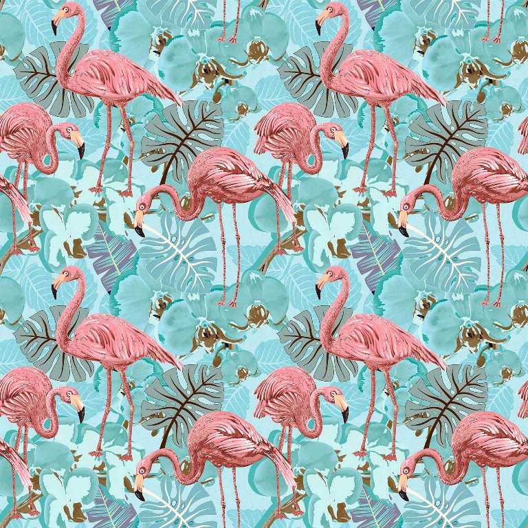 flamingo fiesta wallcovering (art 117)