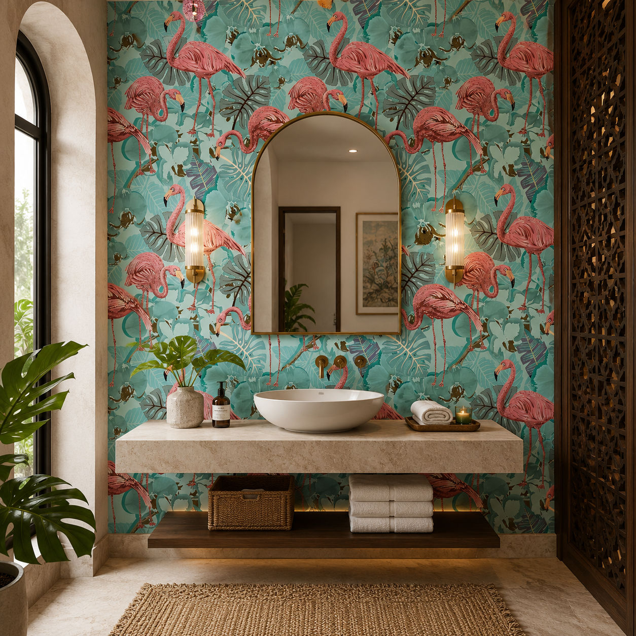 flamingo fiesta wallcovering (art 117)