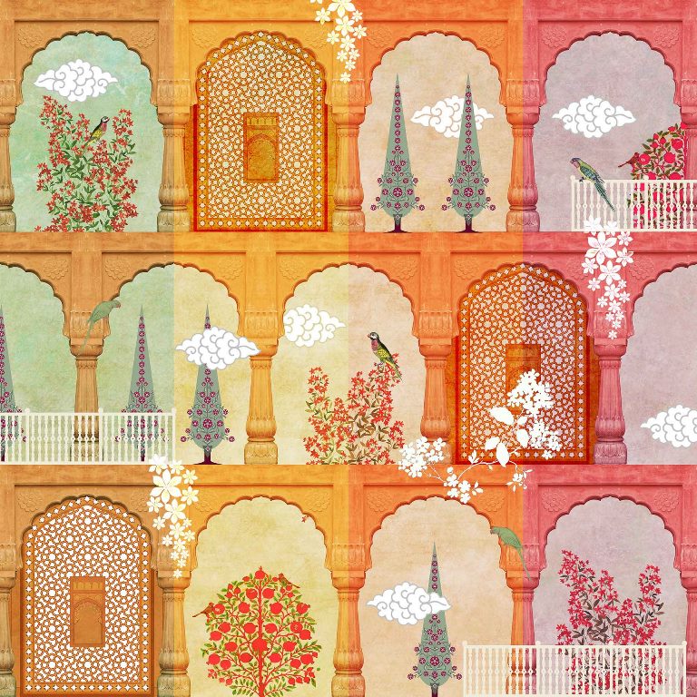 royal jharokha wallcovering (art 123)