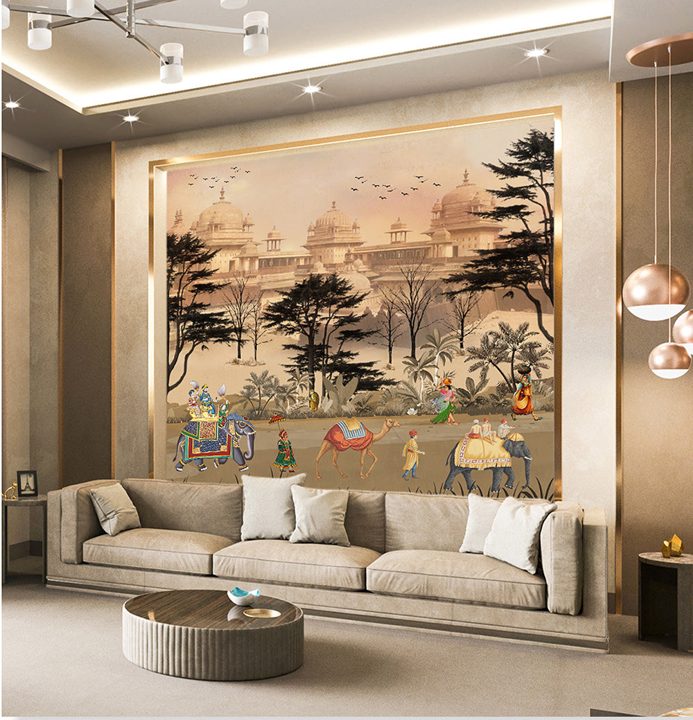 royal indian procession wallcovering (art 125)