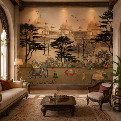 Royal Indian Procession Wallcovering (ART 125)