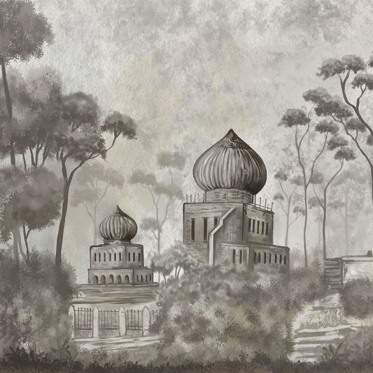 Enchanting Mughal Palace Wallcovering (ART 127 A)