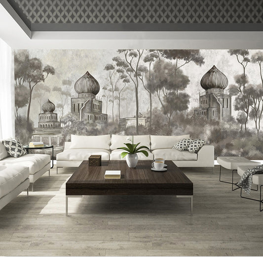 Enchanting Mughal Palace Wallcovering (ART 127 A)