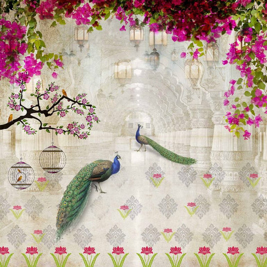 Peacock Paradise Wallcovering (ART 128)