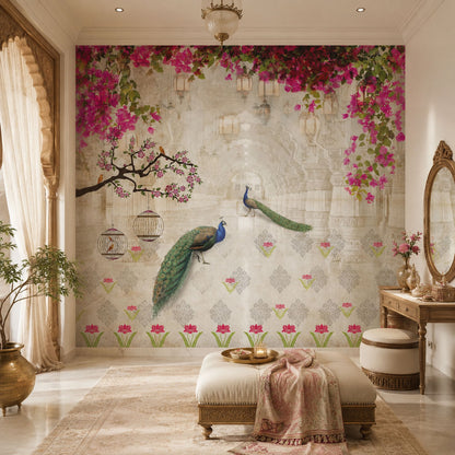 Peacock Paradise Wallcovering (ART 128)