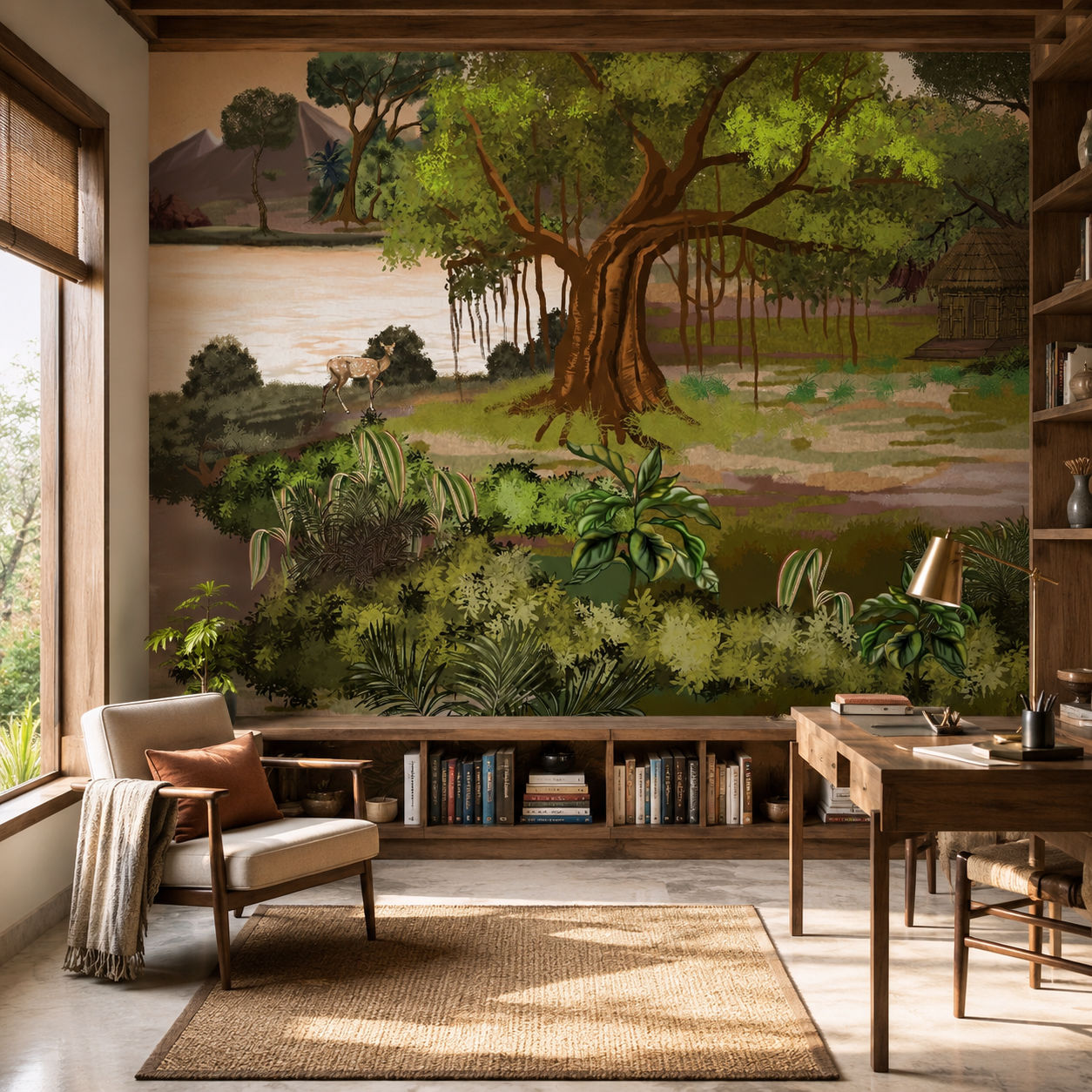 tranquil riverbank wallcovering (art 131 a)