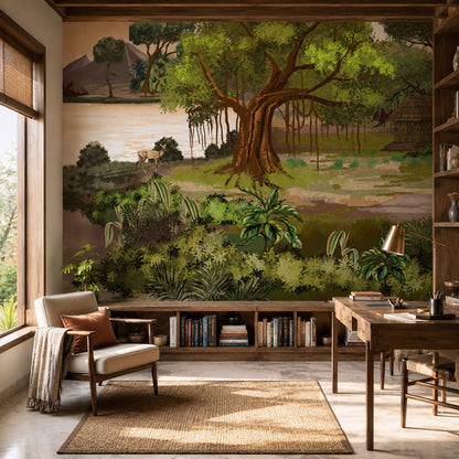 Tranquil Riverbank Wallcovering (ART 131 A)