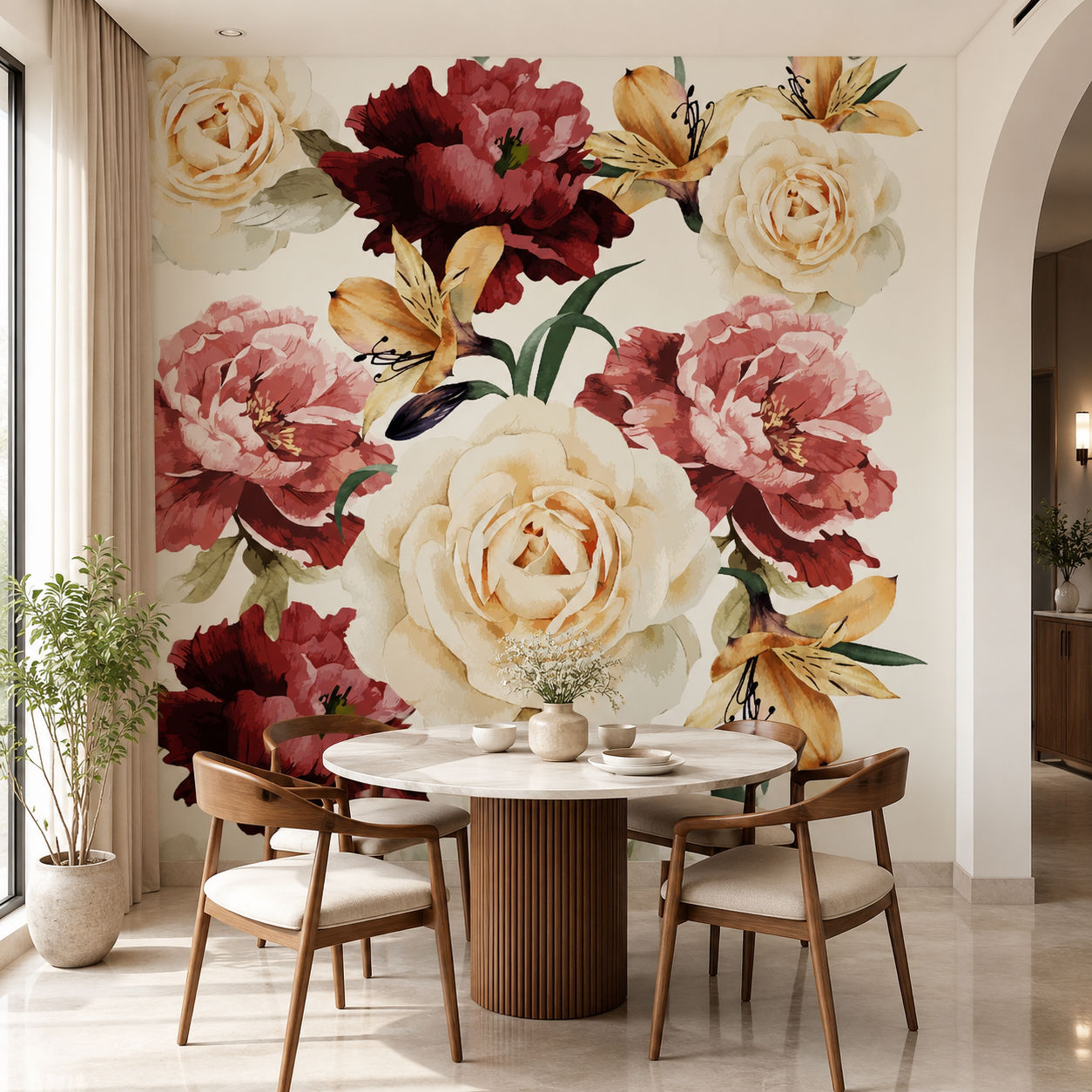 floral rhapsody wallcovering (art 132)