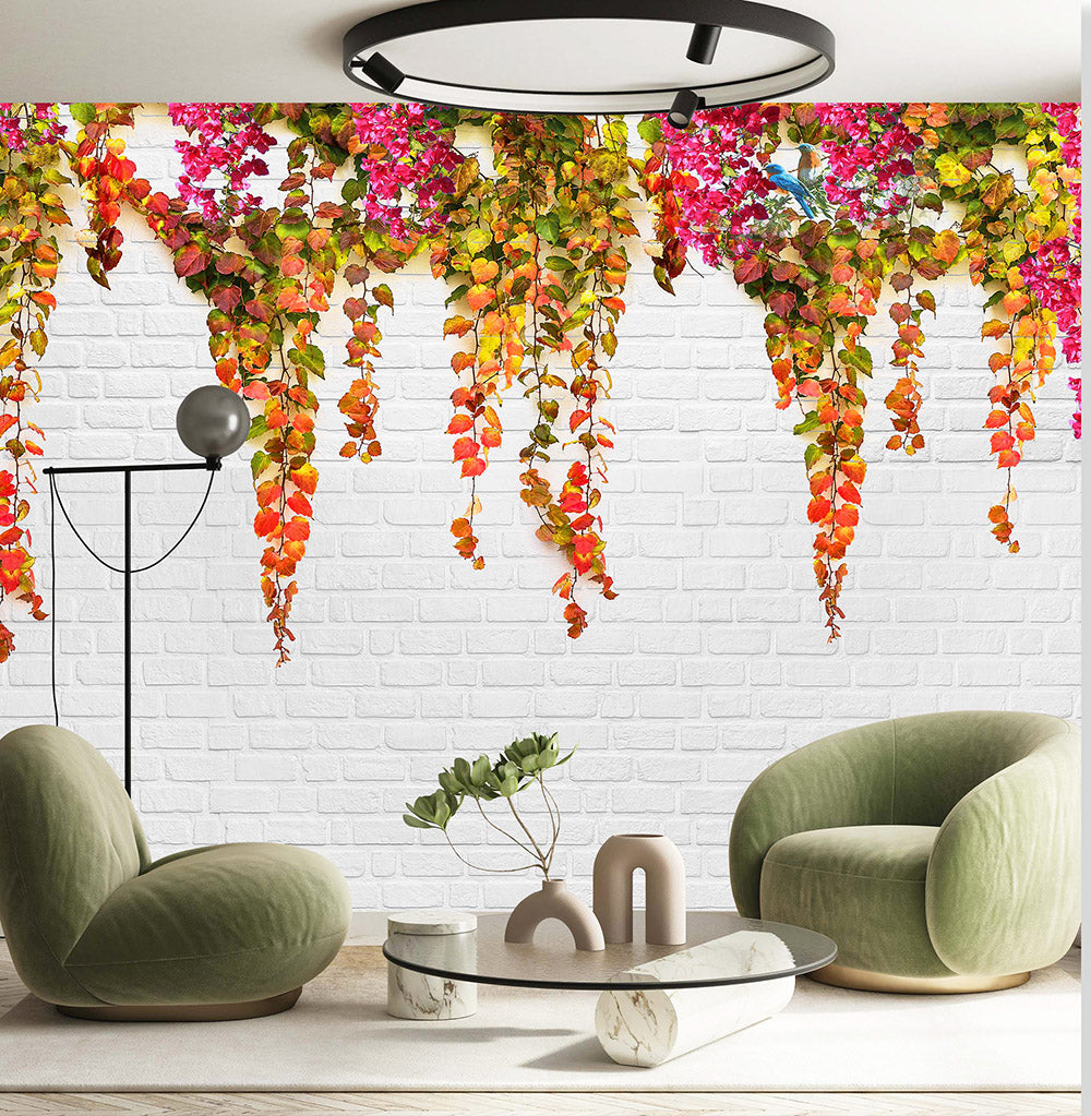 cascading bougainvillea wallcovering (art 135)