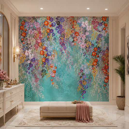 Floral Cascade Wallcovering (ART 137)