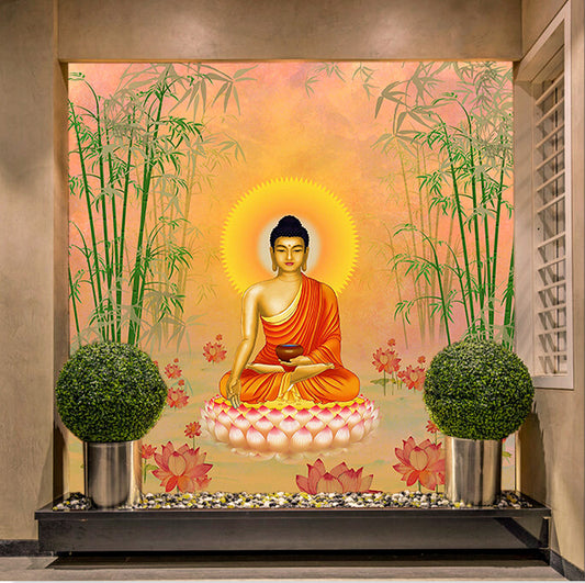 Tranquil Buddha Wallcovering (ART 142)