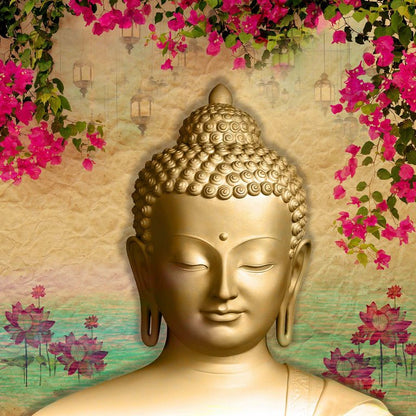 Peaceful Buddha Wallcovering (ART 143)