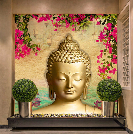 Peaceful Buddha Wallcovering (ART 143)