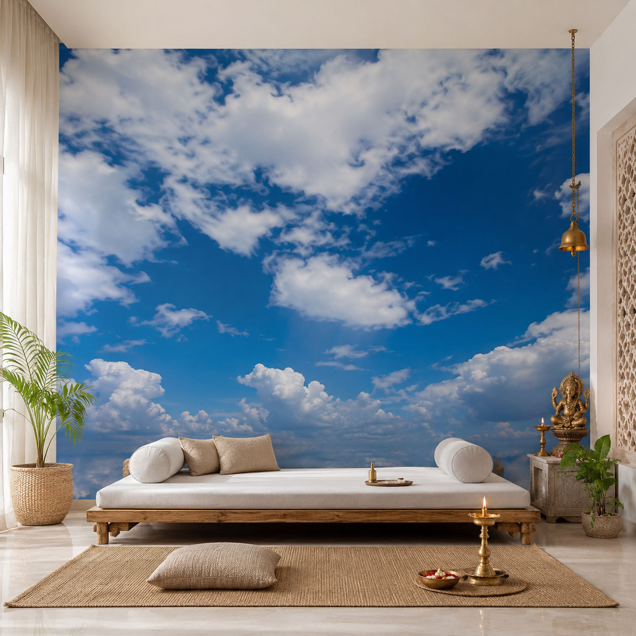 blue sky wallcovering (art 145)